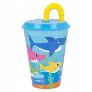Bidon kubek dla dzieci ze słomką 430ml BABY SHARK