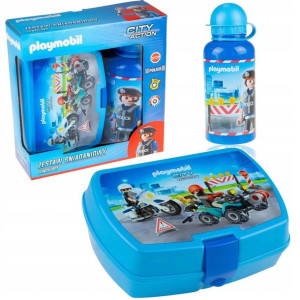 Zestaw śniadaniówka bidon 400ml PLAYMOBIL Policja