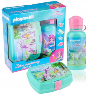 Zestaw śniadaniówka bidon 400ml PLAYMOBIL Wróżki