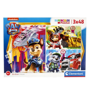PUZZLE dla dzieci 3x48 elementów Psi Patrol The Movie
