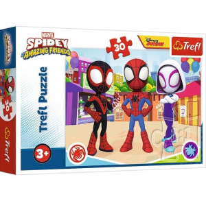 PUZZLE dla dzieci 30 elementów Spiderman SPIDEY