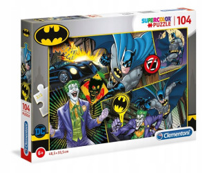 PUZZLE 104 el. CLEMENTONI Supercolor BATMAN JOKER