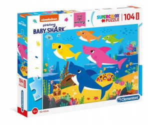 PUZZLE 104 CLEMENTONI Supercolor Puzzle BABY SHARK