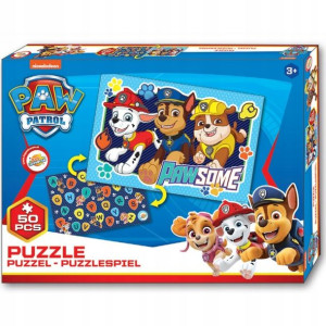 Puzzle Nickelodeon dwustronne 50el - PSI PATROL