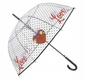 Parasol PERLETTI duża 90cm głęboka parasolka LOVE