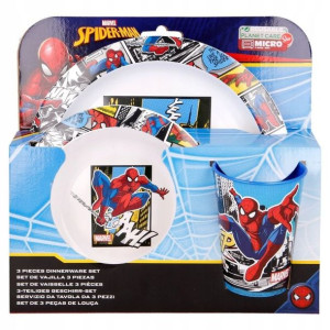 Zestaw 3 naczyń obiadowych do mikrofali SPIDER-MAN