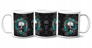 KUBEK 300ml Czaszka Skull Black JetJet