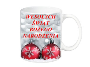 KUBEK 300ml Wesołych Świąt Bożego Narodzenia /17