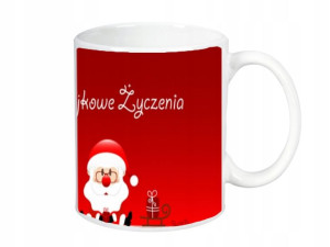 KUBEK 300ml Gwiazdor - Mikołajkowe życzenia /07