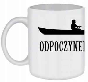 KUBEK 300ml Rybaka Wedkarza Wędkarstwo - wzór w2