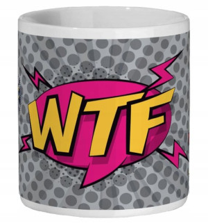 KUBEK 300ml Comics WTF Komiksowe WTF V2 JetJet
