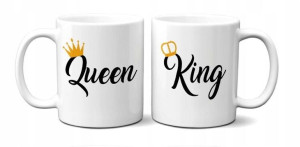 2 KUBKI 300ml : Kubek Queen + Kubek King v2 JetJet