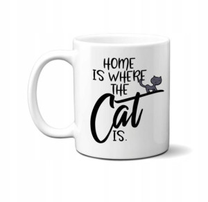 KUBEK 300ml Kot 'Home is Where the Cat Is' JetJet