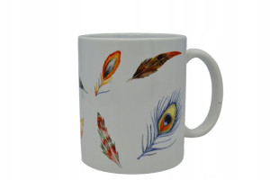 KUBEK Ceramiczny 300ml BOHO PIÓRA Wind JetJet