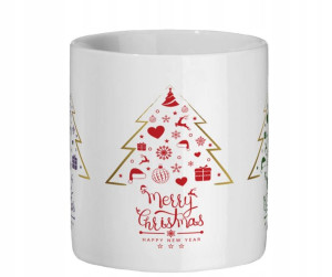 KUBEK Boże Narodzenie Merry Christmas Choinka b4-1