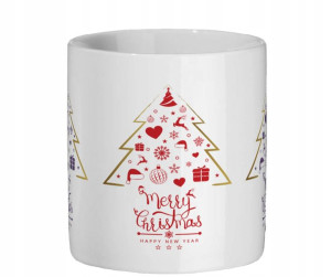 KUBEK Boże Narodzenie Merry Christmas Choinka b4-4