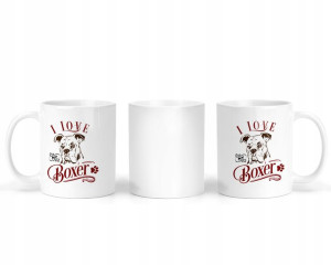 KUBEK 300ml Mój Pies I Love my BOXER Bokser JetJet