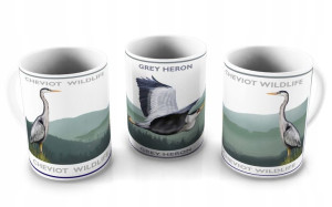 KUBEK Ptak Czapla Cheviot Wildlife Grey Heron
