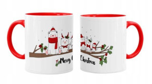 KUBEK RED Boże Narodzenie Merry Christmas /b3
