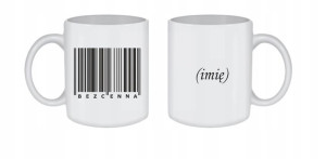 KUBEK na Walentynki Miłość BEZCENNA + imię /ko119