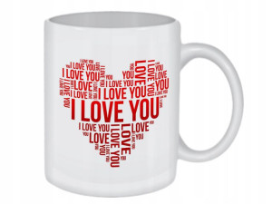 KUBEK Walentynki Dzień Kobiet - I LOVE YOU /ko101