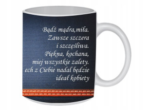 KUBEK 300ml z życzeniami na DZIEŃ KOBIET /ko145
