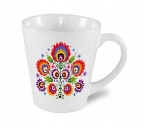 KUBEK 300ml LATTE Wzory ludowe Kubek Folk