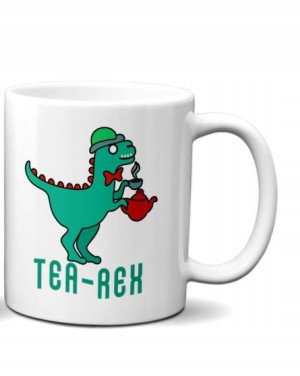 KUBEK 300ml - Dinozaur Tea-REX T-REX Green Dino v3