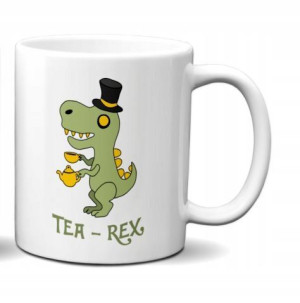 KUBEK 300ml - Dinozaur Tea-REX T-REX Green Dino v6