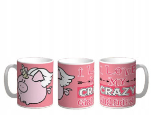 KUBEK Świnka Piggy v3 i love my crazy girlfriend