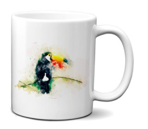 KUBEK 300ml Akwarele Art Animal Wild v16 Ptaki