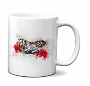 KUBEK 300ml Akwarele Art Animal Wild v36 Motyl