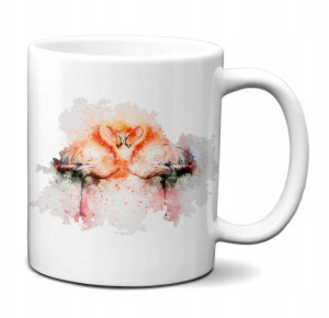 KUBEK 300ml Akwarele Art Animal Wild v37 Flamingi