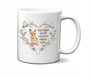 KUBEK 300ml 'Psia Miłość' YORK Yorkshire Terrier