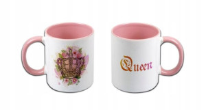 KUBEK 300ml PINK v7 Królowa QUEEN PinkQueen