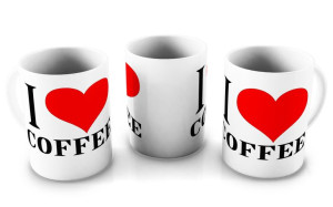 KUBEK 300ml Funny v5 - I Love Coffee - Fan Kawy