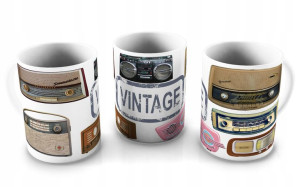 KUBEK 300ml Funny v5 - Vintage Radio Radia