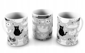 KUBEK 300ml Fana Kotów Koty Kot Cat new2020 v2