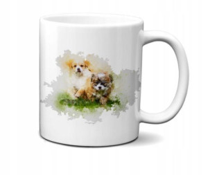 KUBEK 300ml Akwarele Art Animal Pies PSY v4
