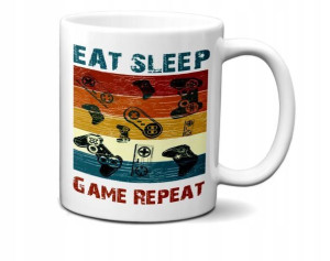 KUBEK dla Gracza - Eat Sleep Game Repeat v1