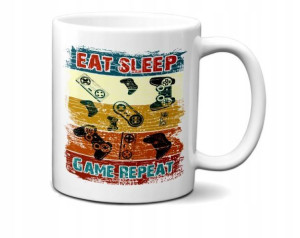 KUBEK dla Gracza - Eat Sleep Game Repeat v3