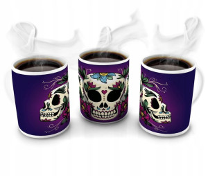 KUBEK 300ml MUERTOS Czaszki Czaszka Meksyk v5
