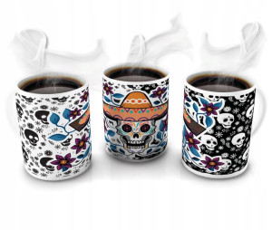 KUBEK 300ml MUERTOS Czaszki Czaszka Meksyk v9