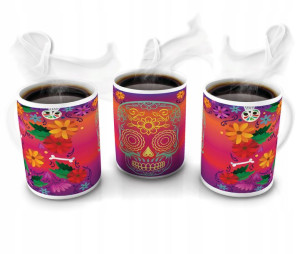 KUBEK 300ml MUERTOS Czaszki Czaszka Meksyk v11