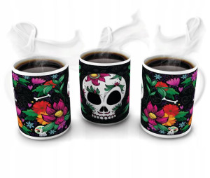 KUBEK 300ml MUERTOS Czaszki Czaszka Meksyk v13