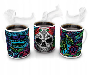 KUBEK 300ml MUERTOS Czaszki Czaszka Meksyk v19