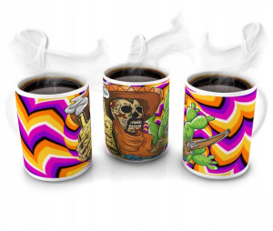 KUBEK 300ml MUERTOS Czaszki Czaszka Meksyk v21