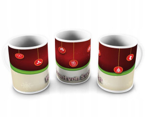 KUBEK 300ml Świąteczny Kubek Wesołych Świąt v18