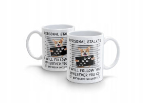 Psi Kubek 300ml - Personal Stalker - Corgi