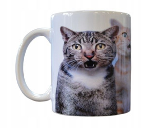 KUBEK ceramiczny miłośnika Fana Kotów Koty Kot Cat